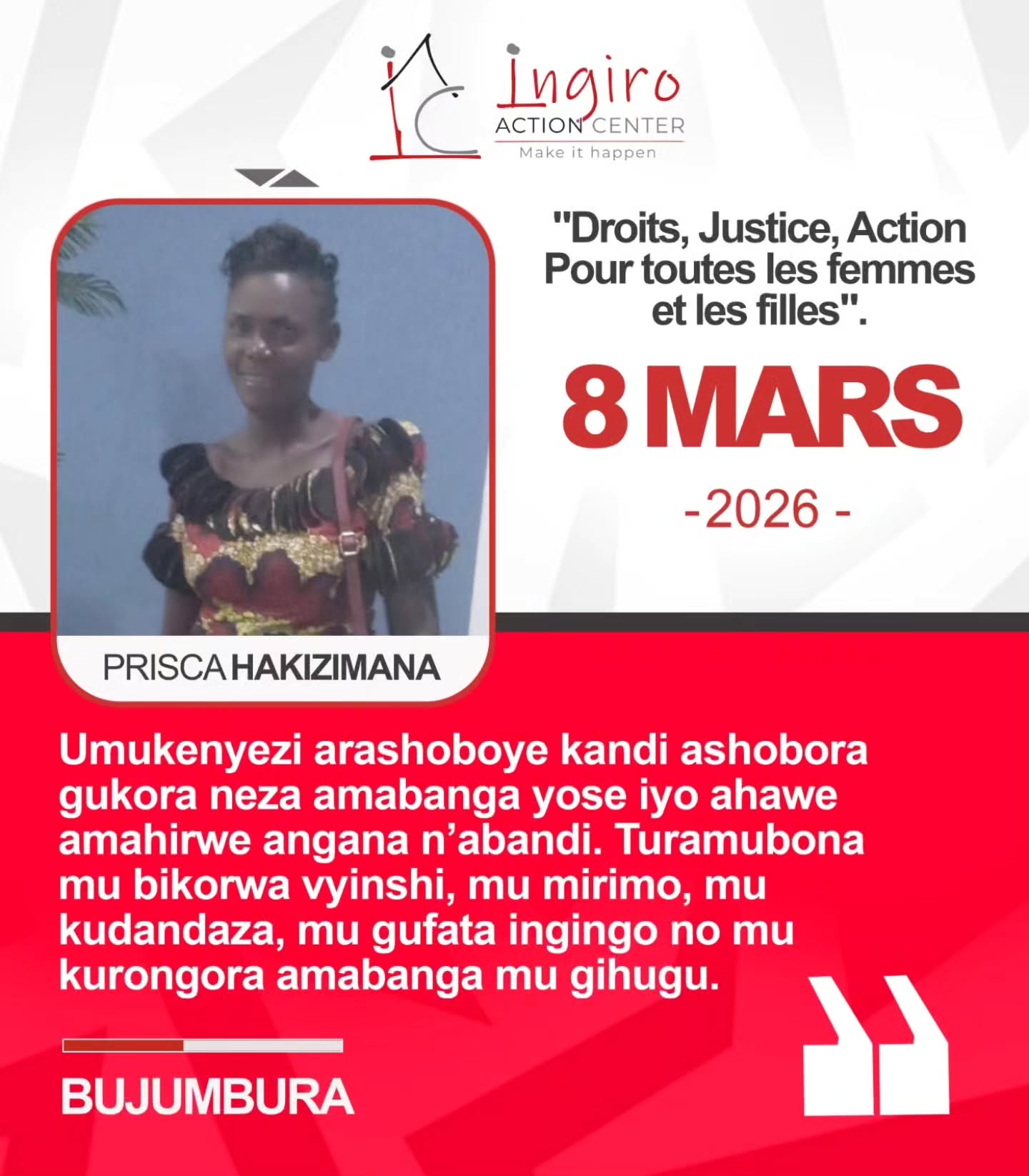 Photo: UBUTUMWA shares women’s messages on their rights