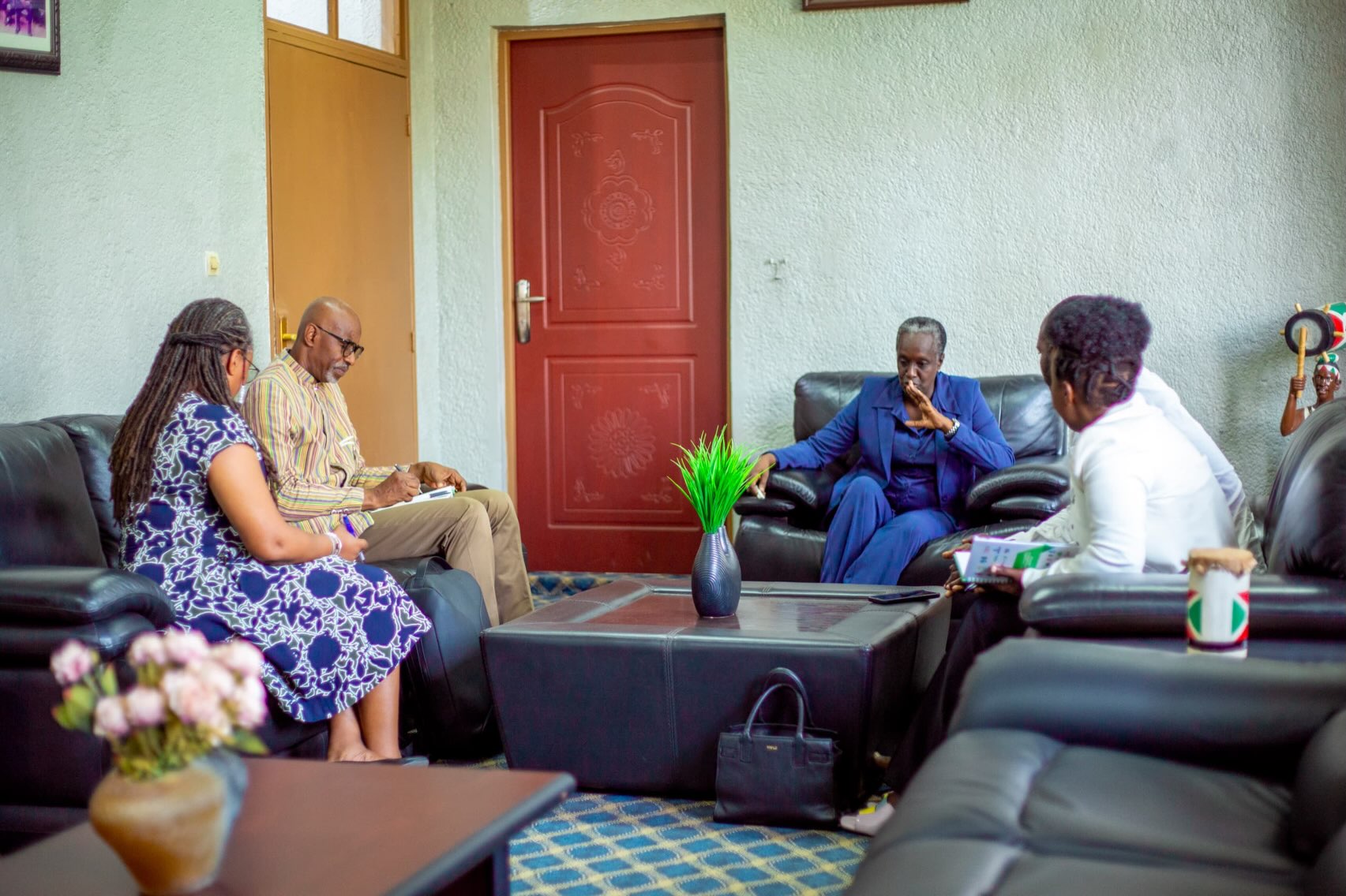 Photo: We joined a discussion on Burundi’s cultural industries