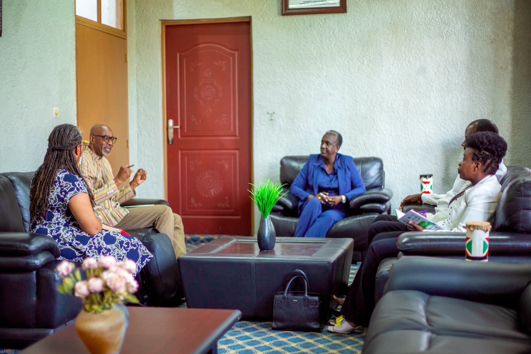 Photo: We joined a discussion on Burundi’s cultural industries