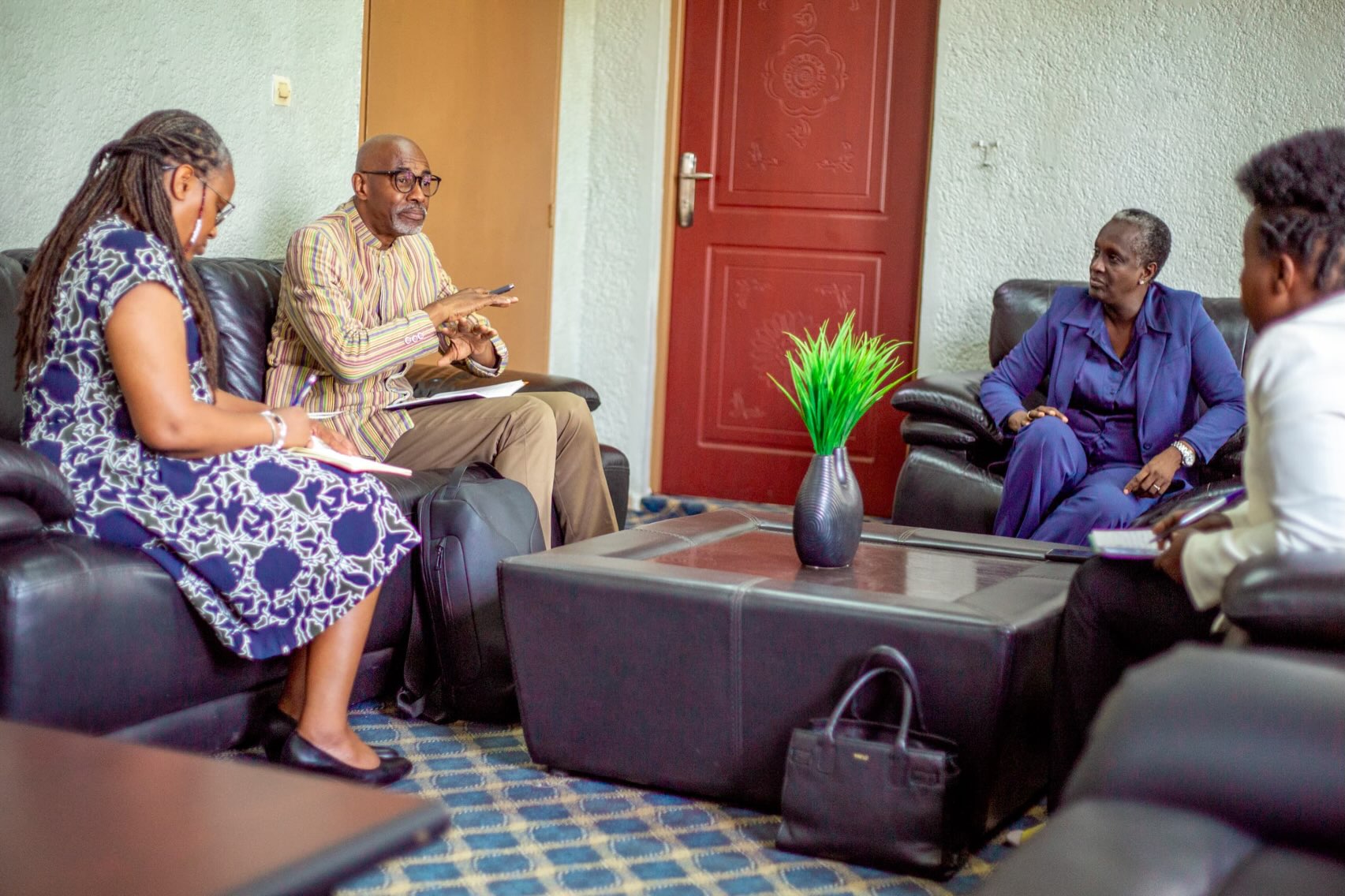 Photo: We joined a discussion on Burundi’s cultural industries