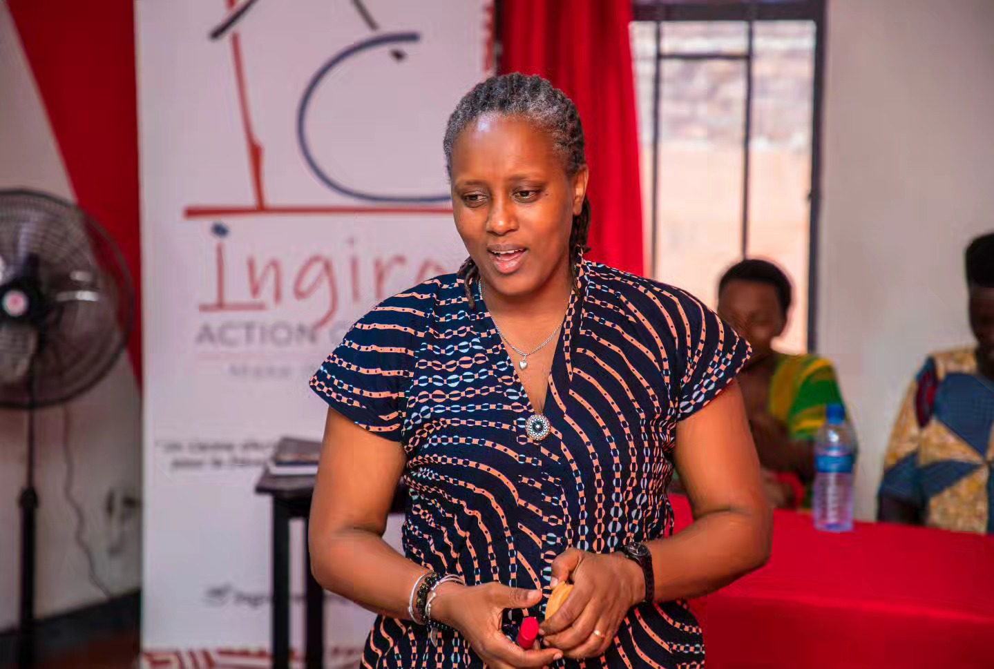 Photo: Abana Bacu women review the school year