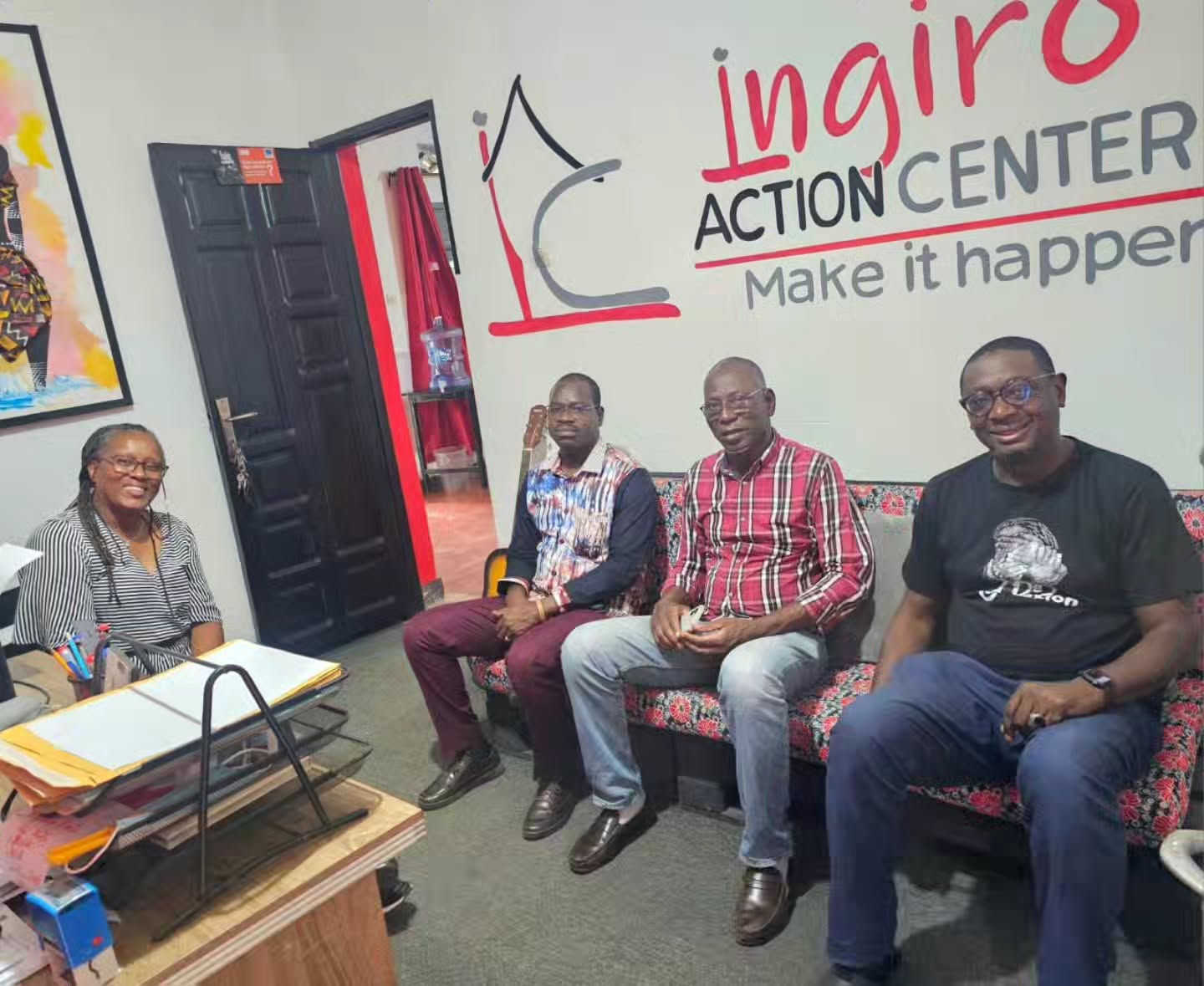 Photo: Cultural actors visit our Bujumbura office