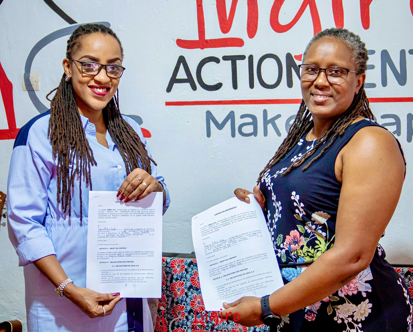 Photo: Ingiro partners with Miss Burundi to support finalists’ community projects