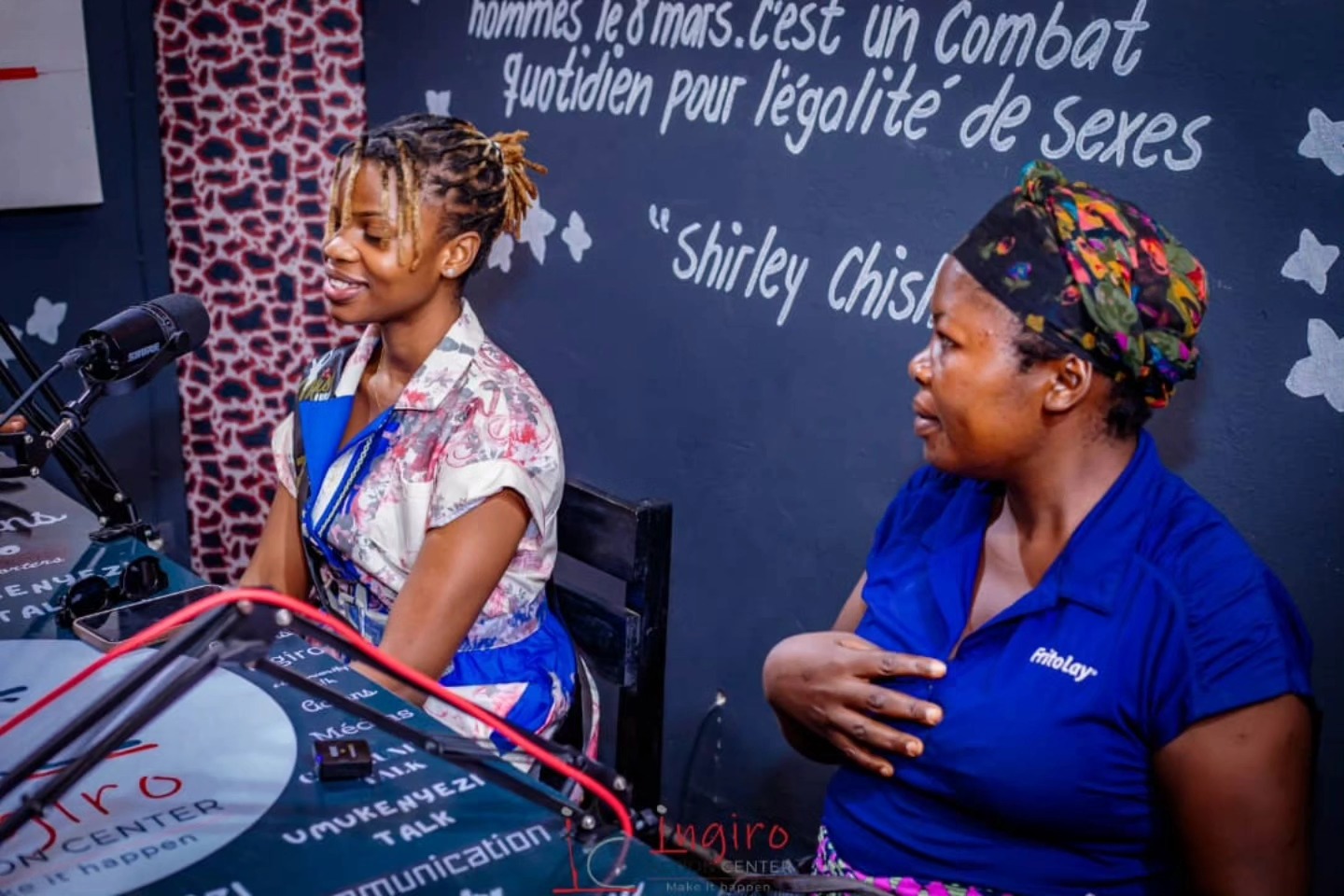 Photo: Miss Burundi finalists discuss their projects on Umukenyezi Iwacu